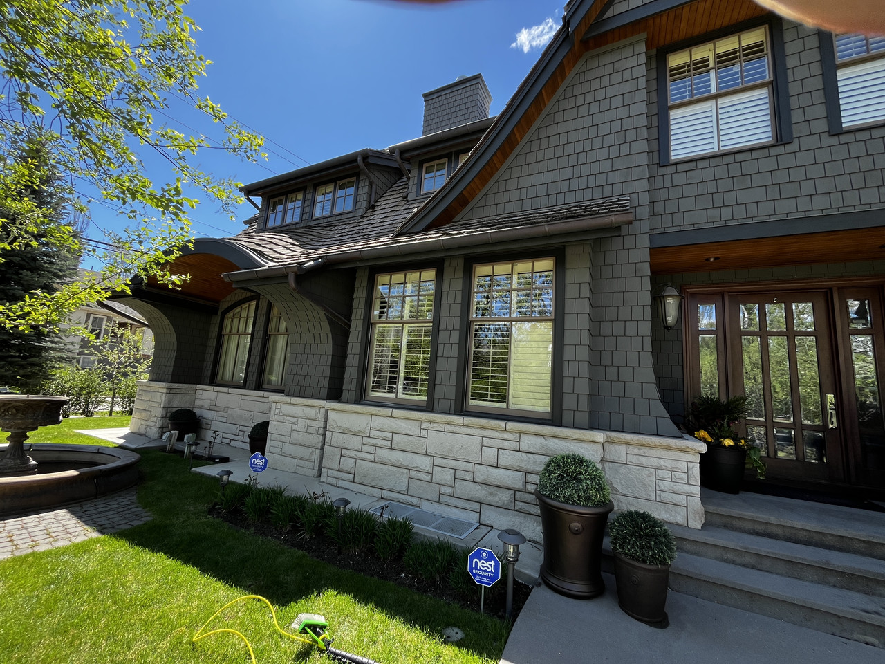 Residential windows cleaned by Clarity Co. in Calgary